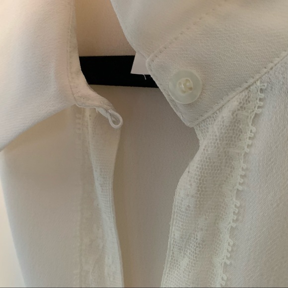 Vintage Bell Sleeve Cream Women’s Bohemian Button Down shirt - Picture 7 of 10